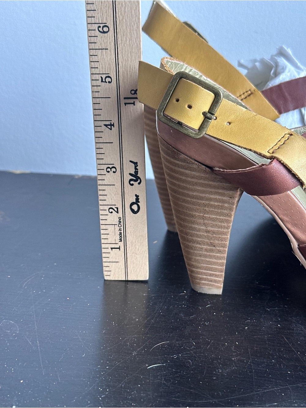 Seychelles Leather Strappy Heels Womens 8.5 Brown Tan Slingback Sandals - Picture 6 of 6